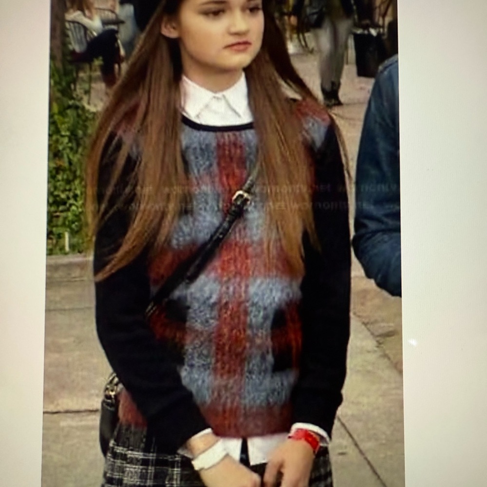 McQ Alexander McQueen Plaid Front Mohair Sweater ASO several TV shows - Picture 3 of 10